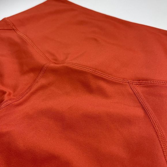 Girlfriend Collective Orange Biker Shorts Women Extra Small Athletic Activewear - Picture 11 of 12